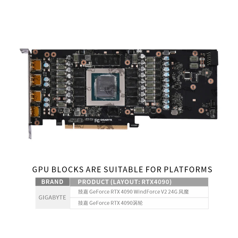 Bykski GPU Block for GIGABYTE  - Rtx 4090 Water Block Full Cover ulasan dan harga