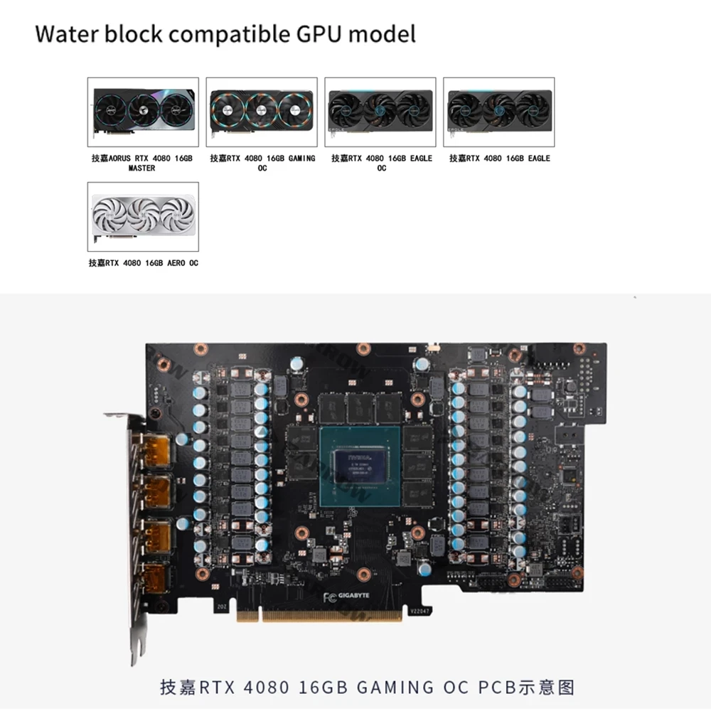 BARROW GPU Water Block for Gig - Rtx 4080 Water Cooling Block ulasan dan harga