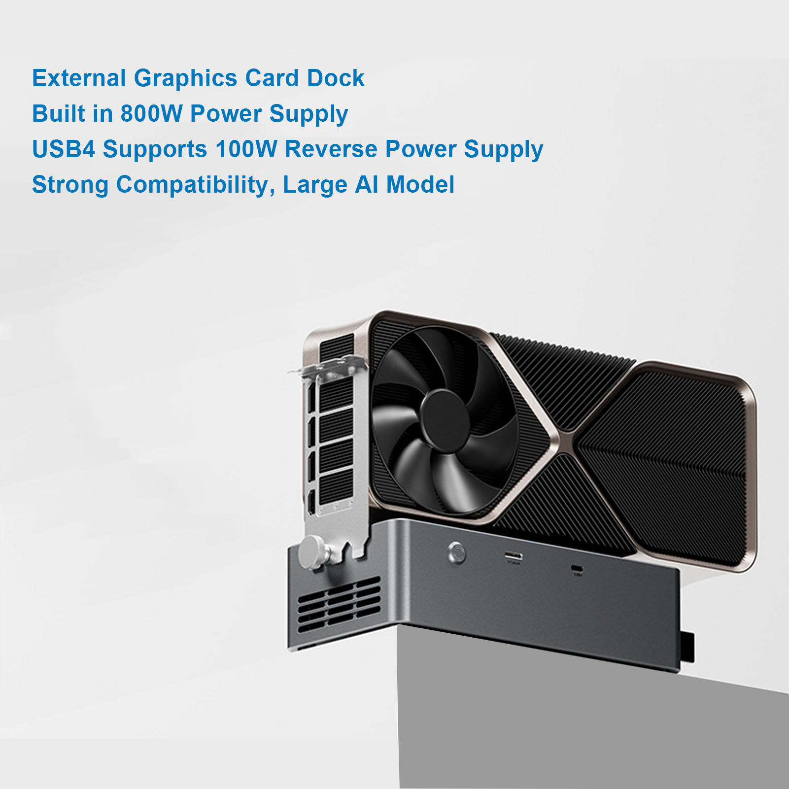EGPU Docking Station with 800W - Oculink Gpu Dock Station ulasan dan harga