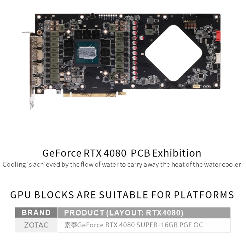 Bykski GPU Block for Zotac GeF - Rtx 4080 Water Cooling Block ulasan dan harga