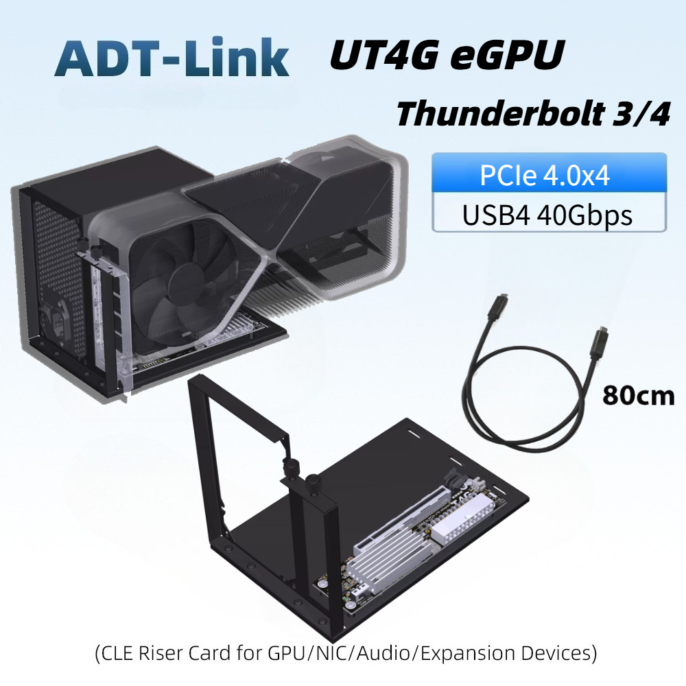 Upgraded UT4G UT3G EGPU Thunde - Gpu External Dock Egpu Thunderbolt 4 ulasan dan harga