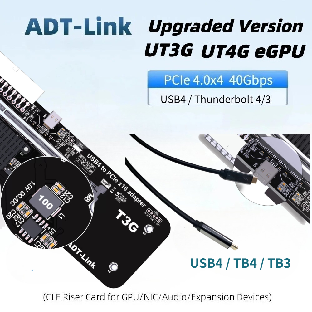 Upgarded New EGPU Thunderbolt  - Gpu External Dock Egpu Thunderbolt 4 ulasan dan harga