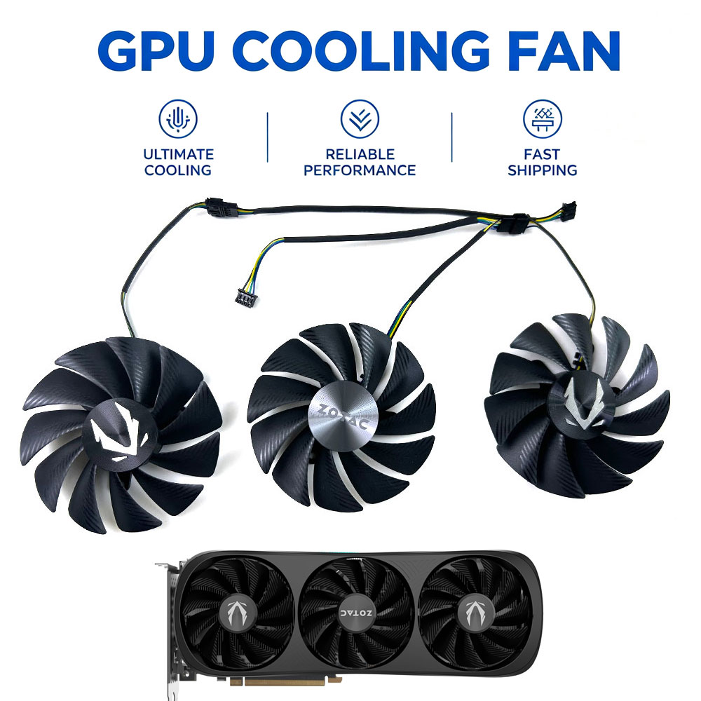 3PCS NEW Cooling Fan GA9S2U 4P - Rtx 4070 Ti Super 16Gb ulasan dan harga