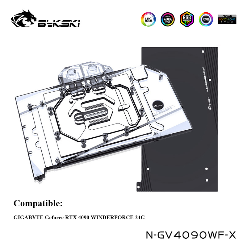 Bykski GPU Water Block For GIG - Rtx 4090 Water Block Full Cover ulasan dan harga