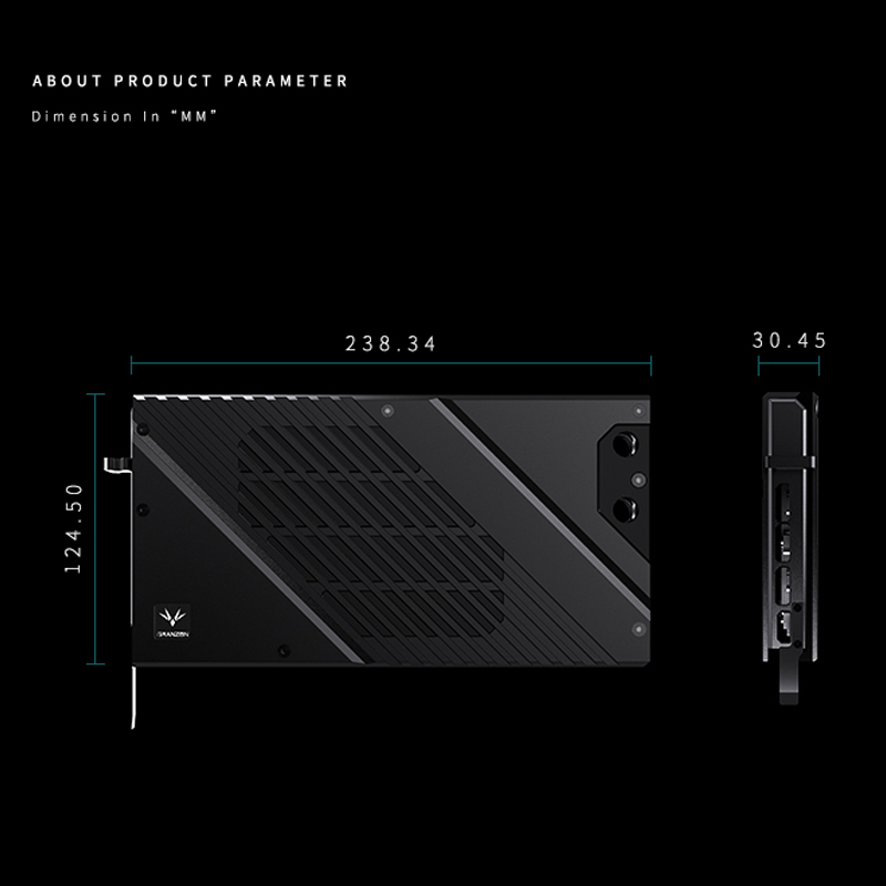 Granzon Water Block for PNY RT - Rtx 4080 Water Cooling Block ulasan dan harga