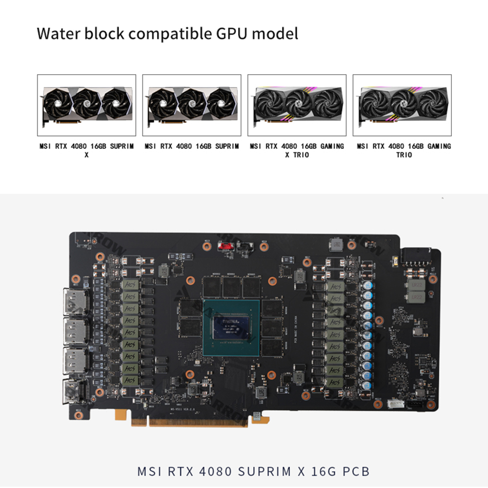 BARROW BS-MSG4080M-PA Water Bl - Rtx 4080 Water Cooling Block ulasan dan harga