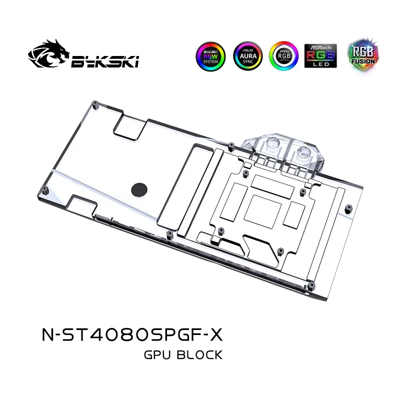 Bykski N-ST4080SPGF-X GPU Bloc - Rtx 4080 Water Cooling Block ulasan dan harga
