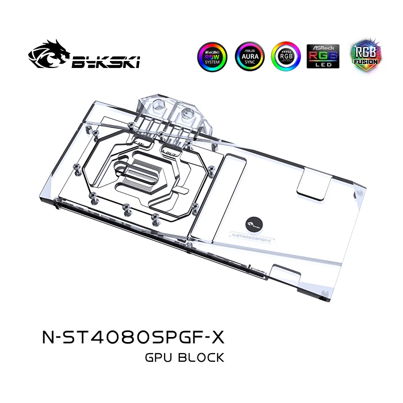 Bykski N-ST4080SPGF-X GPU Bloc - Rtx 4080 Water Cooling Block ulasan dan harga