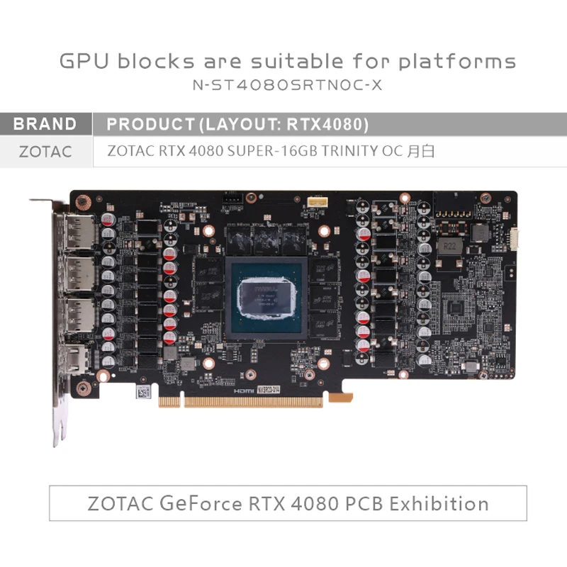 Bykski GPU Block for ZOTAC RTX - Rtx 4080 Water Cooling Block ulasan dan harga