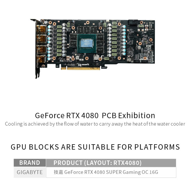 Bykski GPU Block for Gigabyte  - Rtx 4080 Water Cooling Block ulasan dan harga