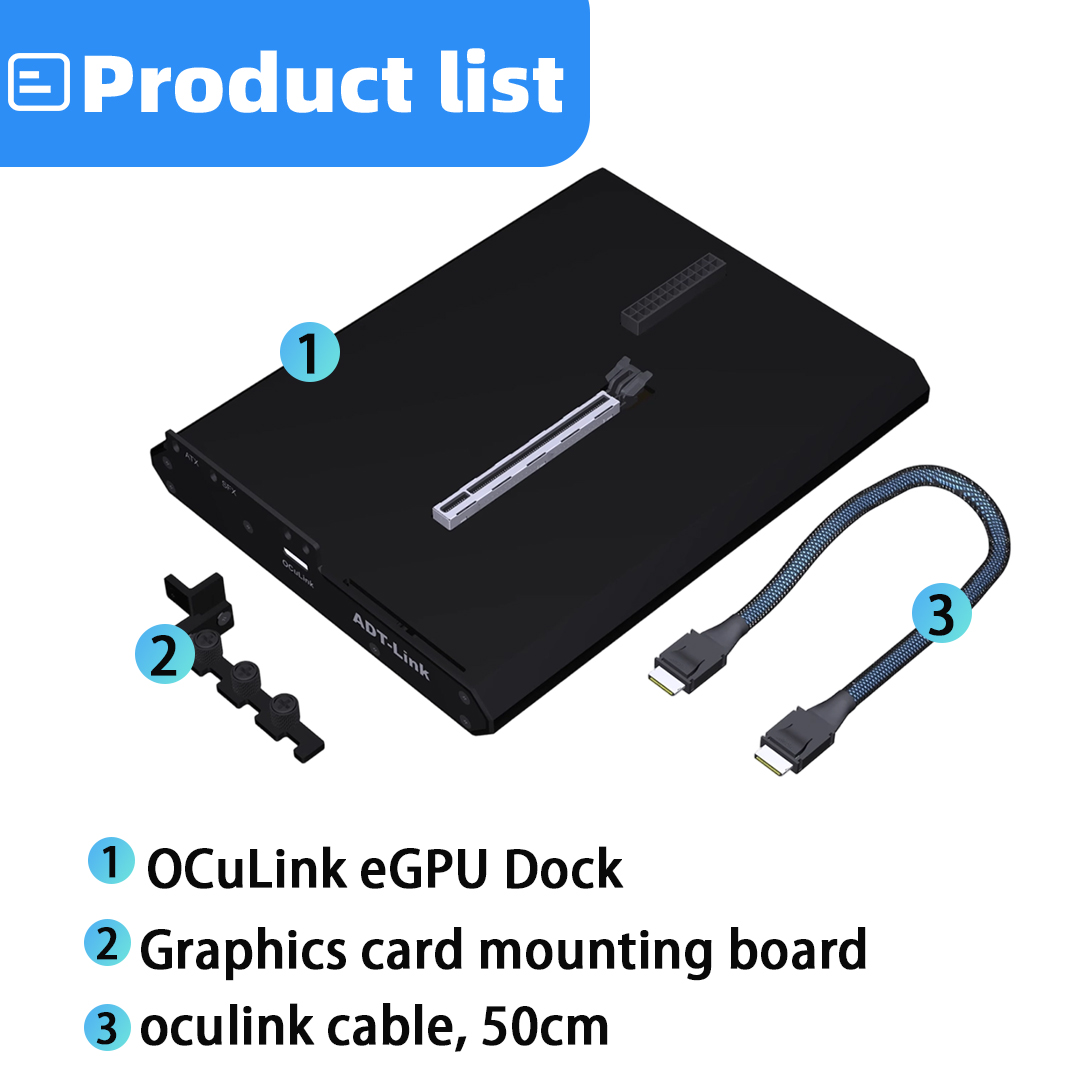 OCuLink eGPU Dock PCIe 4.0 X4  - Oculink Gpu Dock Station ulasan dan harga